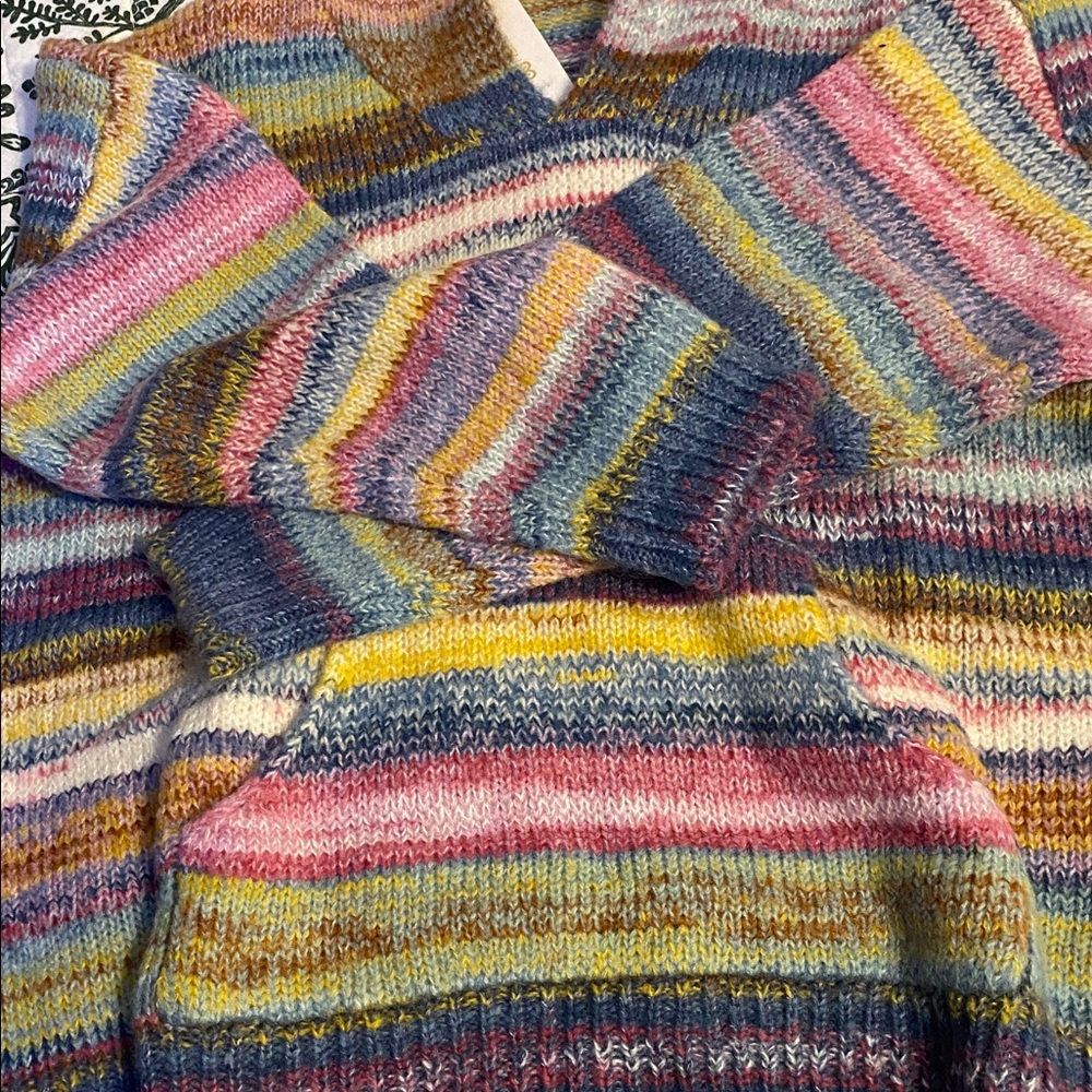 Woven Heart Multicolor Knit Sweater, new with tags.  Various sizes. - Picture 5 of 8